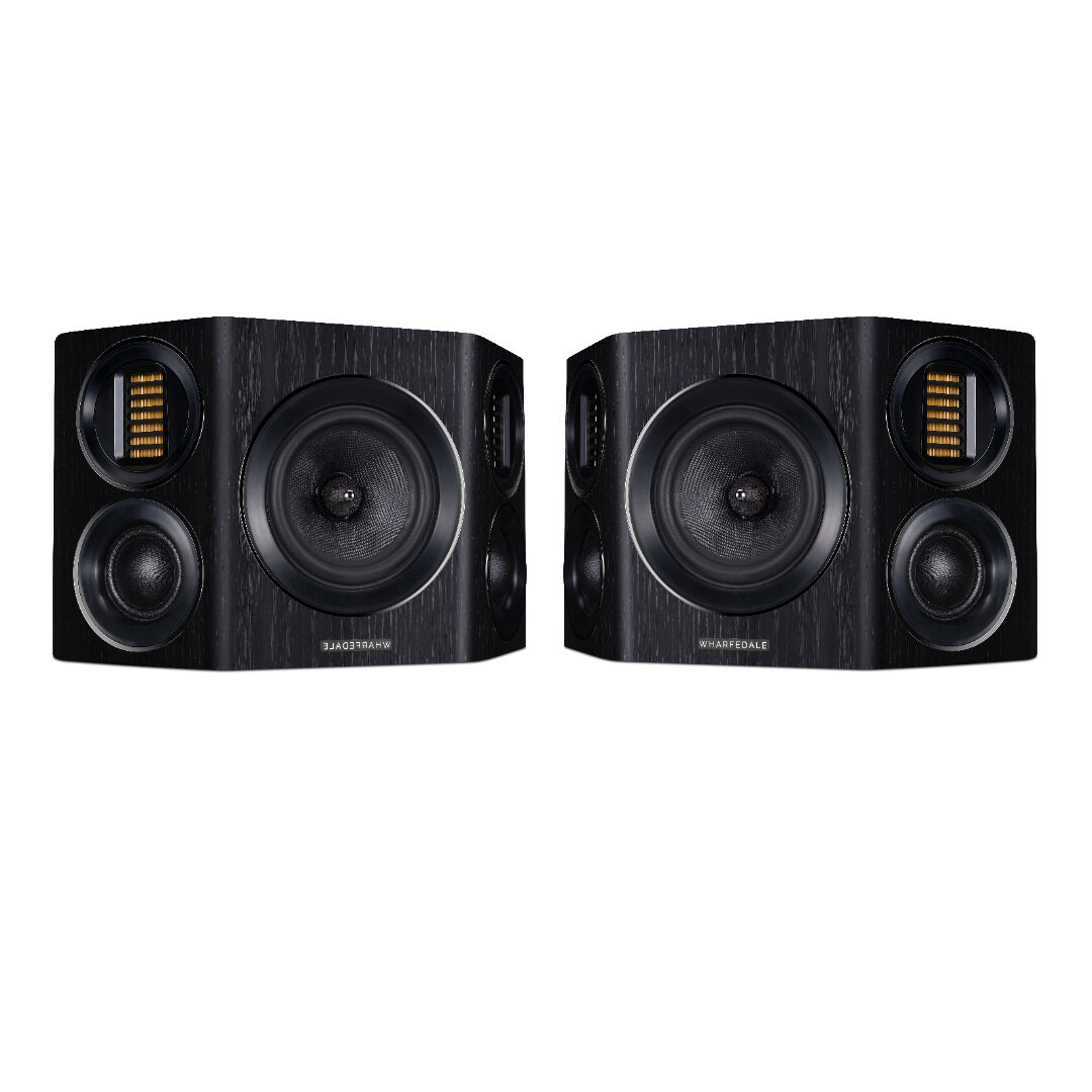 Wharfedale Evo 4 S Surroundlautsprecher Paar 3 Wege Black Oak