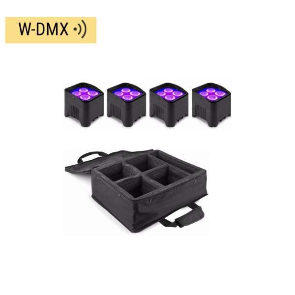 BeamZ BBP94W Akku Uplighting Set 4