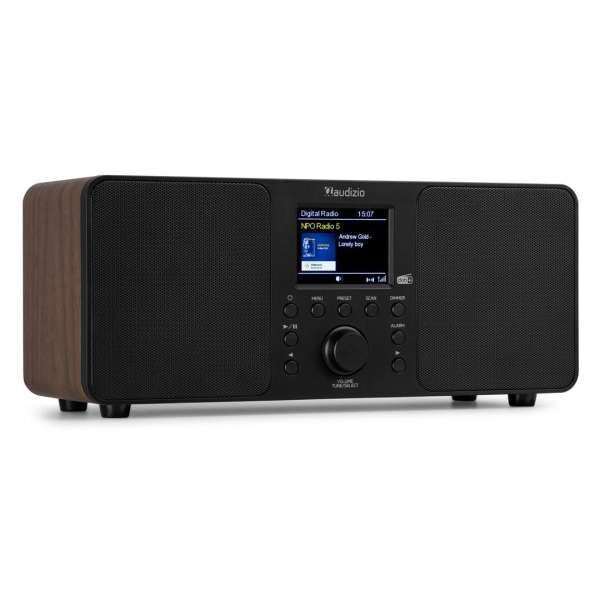 Audizio Genua DAB+ Stereo Radio Wood