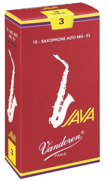 Vandoren Blatt Alt Saxophon Java Filed Red 2