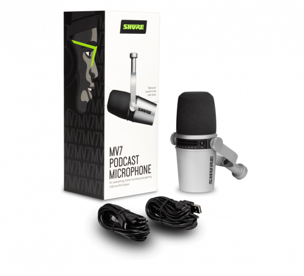 SHURE MV7-S Podcast-Mikrofon