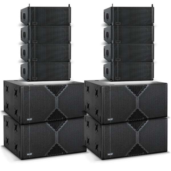 NEXT proaudio LA210X Grondstacking Setup