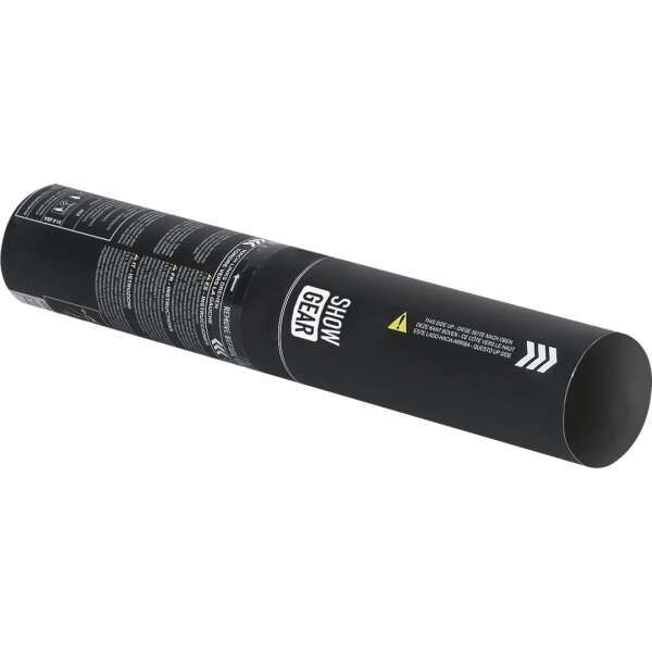 Showgear 62000WS Handheld Konfetti Shooter Klein 28 cm weiß/silber