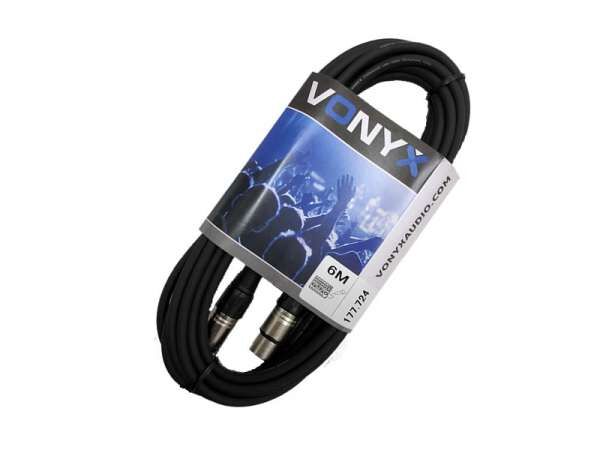 Vonyx Mikrofonkabel XLR Male-XLR Female 6m