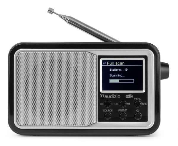 Audizio Parma mobiles DAB+ Radio silber