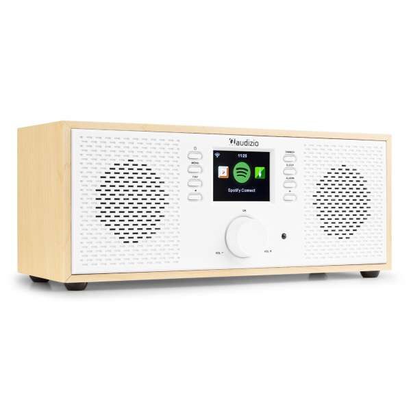 Audizio Rimini Stereo WiFi Internetradio mit Bluetooth weiß