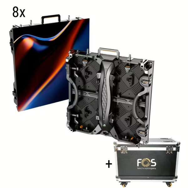 FOS ICON 2.9 Hybrid IP65 LED Screen Panel Outdoor 8x mit Flightcase