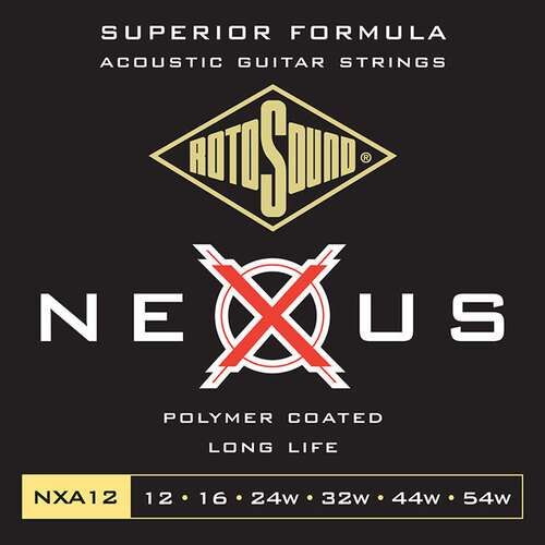 Rotosound Akustik-Gitarren Saiten Nexus Coated Satz Medium Light 12-54