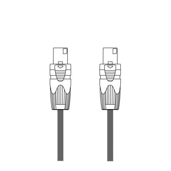 NEXT Speaker cable 4 x 4mm² NL4 0,7m