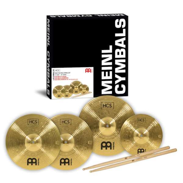 Meinl HCS1314+10S HCS Bonus Pack + SB106 Hybrid Drumsticks