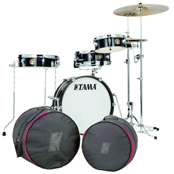 Tama Club-Jam Pancake Shell Kit 4 teilig - Hairline Black Bundle