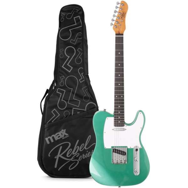 MAX Rebel TE Electric Guitar Metallic Green