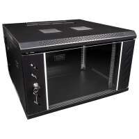 Showgear RCA-WMH-6 6 HE Netzwerkschrank mit Glastür