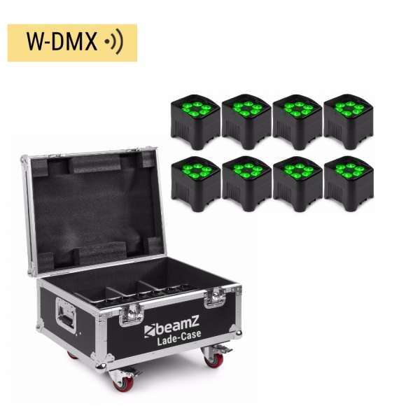 BeamZ BBP96S Akku Uplighting Tourset 8 mit Ladecase