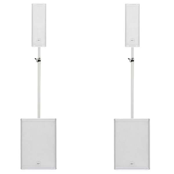 RCF NXL 14-A W SUB 15-AX W Club PA Set weiß