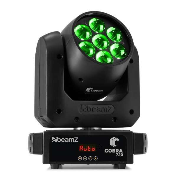 BeamZ Cobra 720 Wash Moving Head 7x 20W mit Zoom