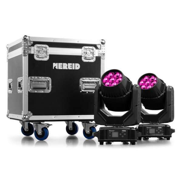 BeamZ Pro Nereid740 Outdoor LED Bee Eye Moving Head mit Zoom Tourset