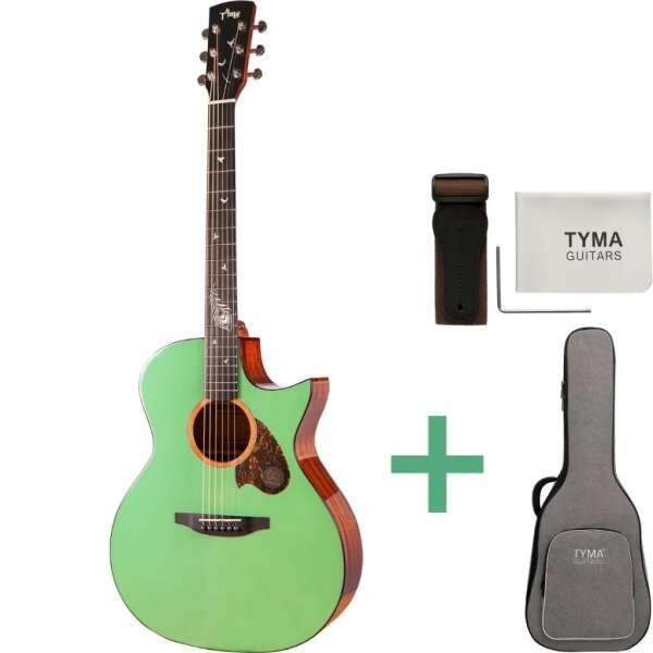 Tyma TG5E LIVE MG Westerngitarre green