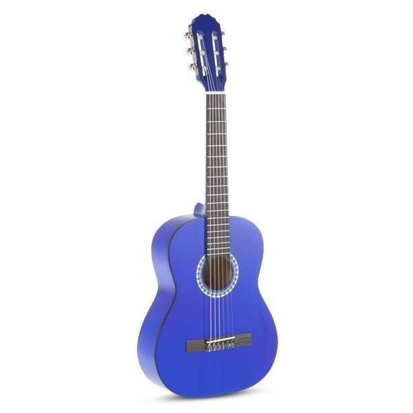 PURE GEWA Klassikgitarre Basic 4/4 transparent blau