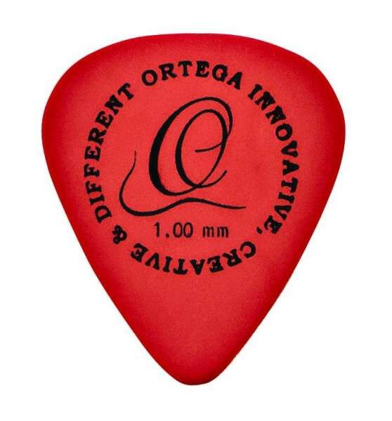 Ortega OGPST12-100 S-Tech Picks Plektren schwarz 1,0 mm 12er Pack