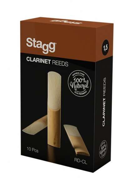 Stagg Rohrblätter für Bb Klarinetten 1,5mm 10er Pack