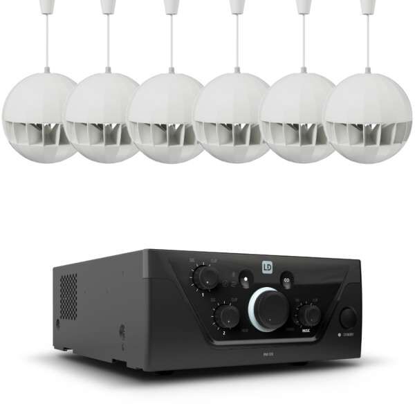 LD Systems IMA1206CE360 Installations-Set mit 360 Grad Lautsprechern 100V