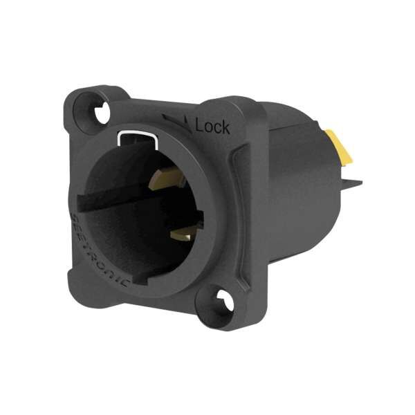 Seetronic Power Pro True Inlet Chassis Connector - Male - D- Size