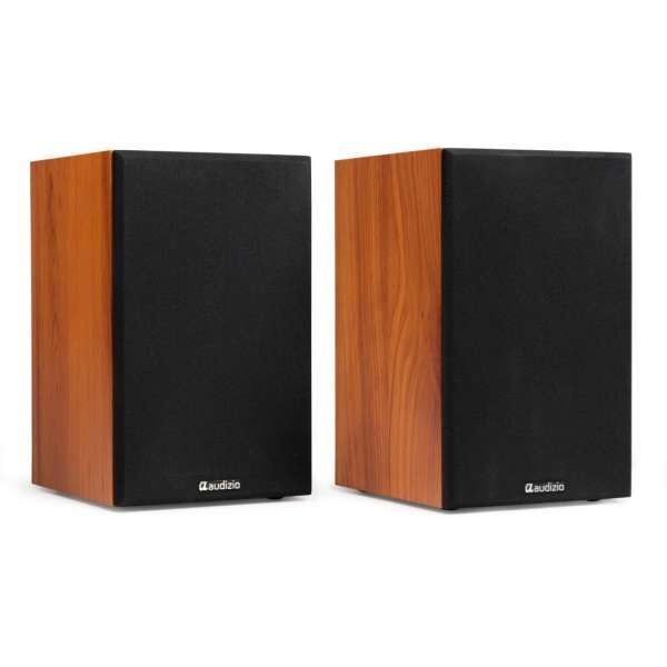 Audizio KS02 Regallautsprecher aktiv Set 80W BT Wood
