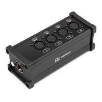 PD Connex CX188 RJ45 to 4x XLR5F Splitter Box