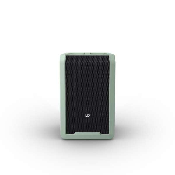 LD Systems ANNY® 8 GN - Tragbarer Bluetooth® PA-Lautsprecher mit Akku und Mixer, Adventure Green