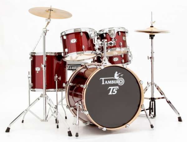 Tamburo T5S22RSSK Schlagzeug Komplettset Red Sparkle