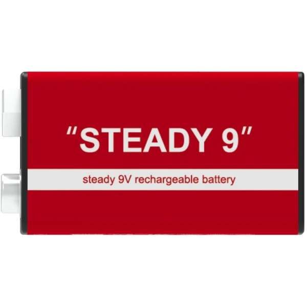 Gigagain Steady 9V wiederaufladbarer Akku
