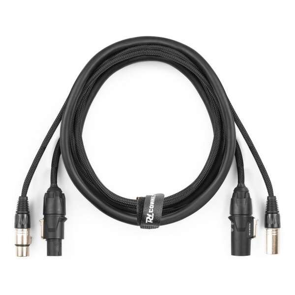 PD Connex CX07-0.50 Hybridkabel Powercon True - XLR M / Powercon True - XLR F 0.50m