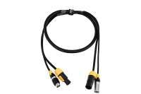 FOS FC-TP-PDC-1,5 Hybridkabel Licht DMX + Powercon True 1,5m