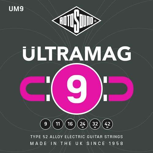 Rotosound E-Gitarre-Saiten Ultramag Satz Super Light 9-42