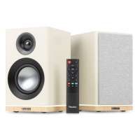 Audizio KS12 Aktives Regallautsprecher Set HDMI / Bluetooth 80W BT Creme