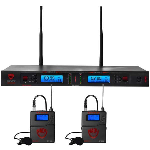 Nady 2W-1KU LT EU1 - 2-Kanal Lavalier-Funksystem UHF