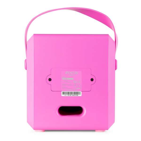 Fenton KAR50P Karaoke Lautsprecher mit LED Effekt pink