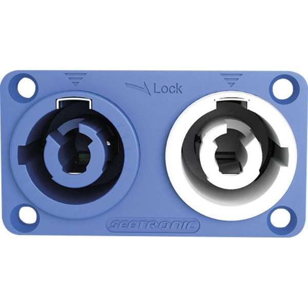 Seetronic SAC3MPA02 Power Pro Kombinationssteckdose mit Ein und Ausgang, Verriegelbarer Netzanschluss mit 20A