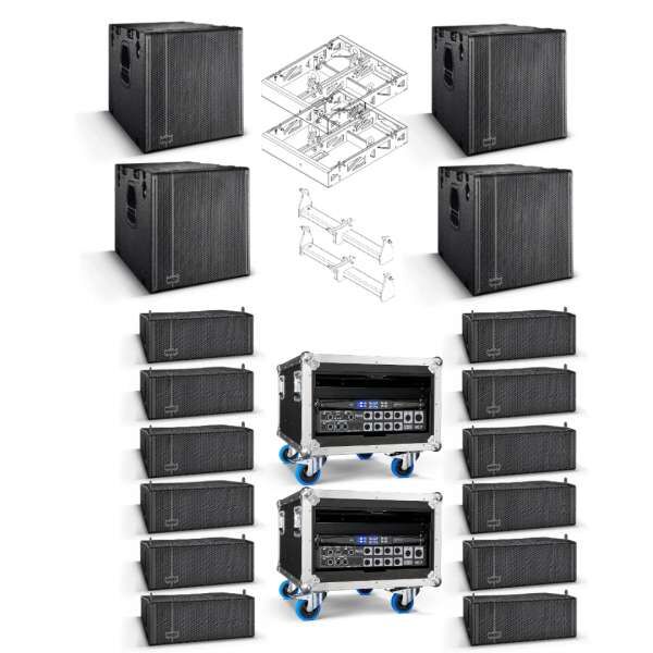 NEXT Line Array System LA26 6x2 passiv Komplettset mit Amping