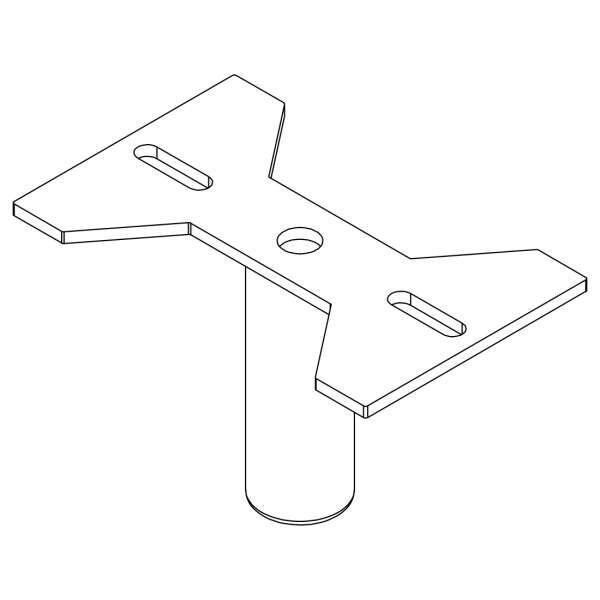 NEXT proaudio UBPMA U-Bracket to Polemount Adapter