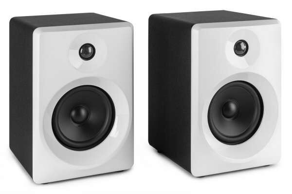 Vonyx SMN40W Aktiv Studio Monitor Paar 3" Weiß