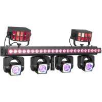 BeamZ ShowBar GO Ultra mit 4 Moving Heads, LED Bar und 2 Derby Effects