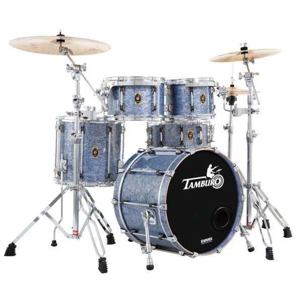 Tamburo UNIKA 520 FB Premium Schlagzeug Shellset Fantasy Blue Finish