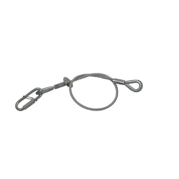 HOF Stahlseil Safety 5mm 60 cm bis 15kg Sicherheitsseil Absicherung