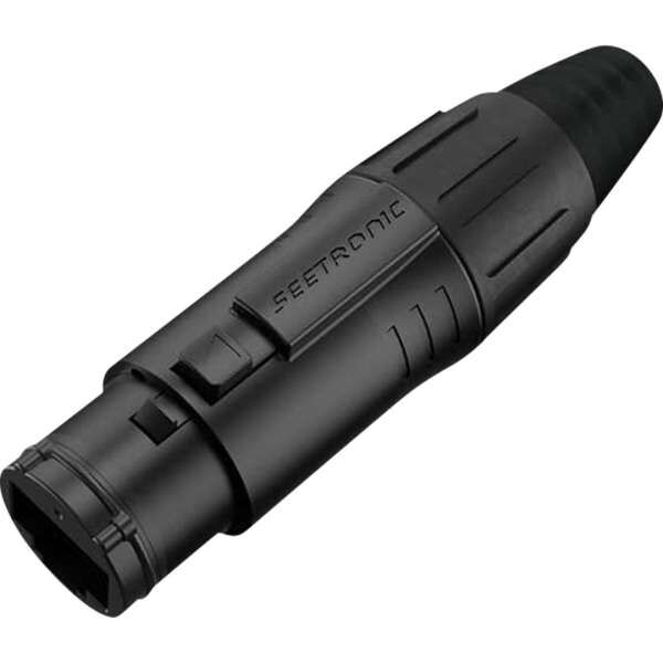 Seetronic SE8FCB RJ45 Kabelkanal, Schwarzes Gehäuse – IP65