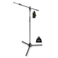 Gravity MS 4322 HDB Schwerer Mikrofonständer mit Dreibein-Klappfuß und 2-Punkt Ausziehgalgen Gravity MS 4322 HDB Schwerer Mikrofonständer mit Dreibein-Klappfuß und 2-Punkt Ausziehgalgen