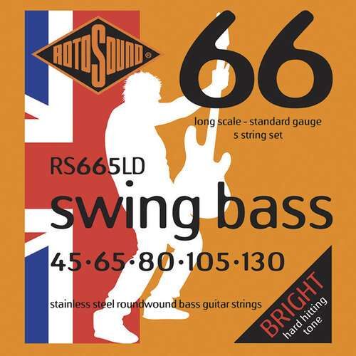 Rotosound E-Bass Saiten Swing Bass 66 Satz 5-string Stainless Steel Standard 45-130