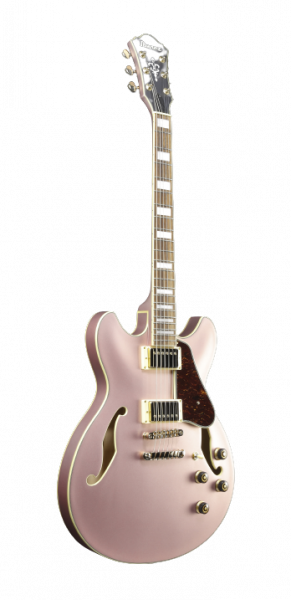 Ibanez AS73G-RGF Semi-Hollow E-Gitarre Rose Gold Metallic Flat