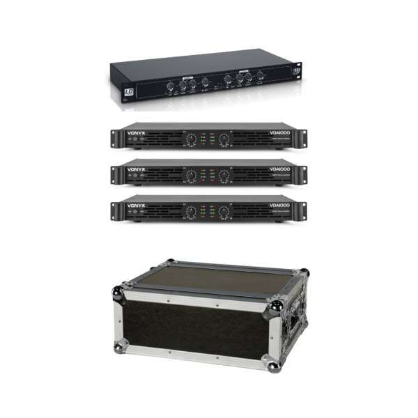 Vonyx Amp-Rack 3000W Verstärker-System im Case